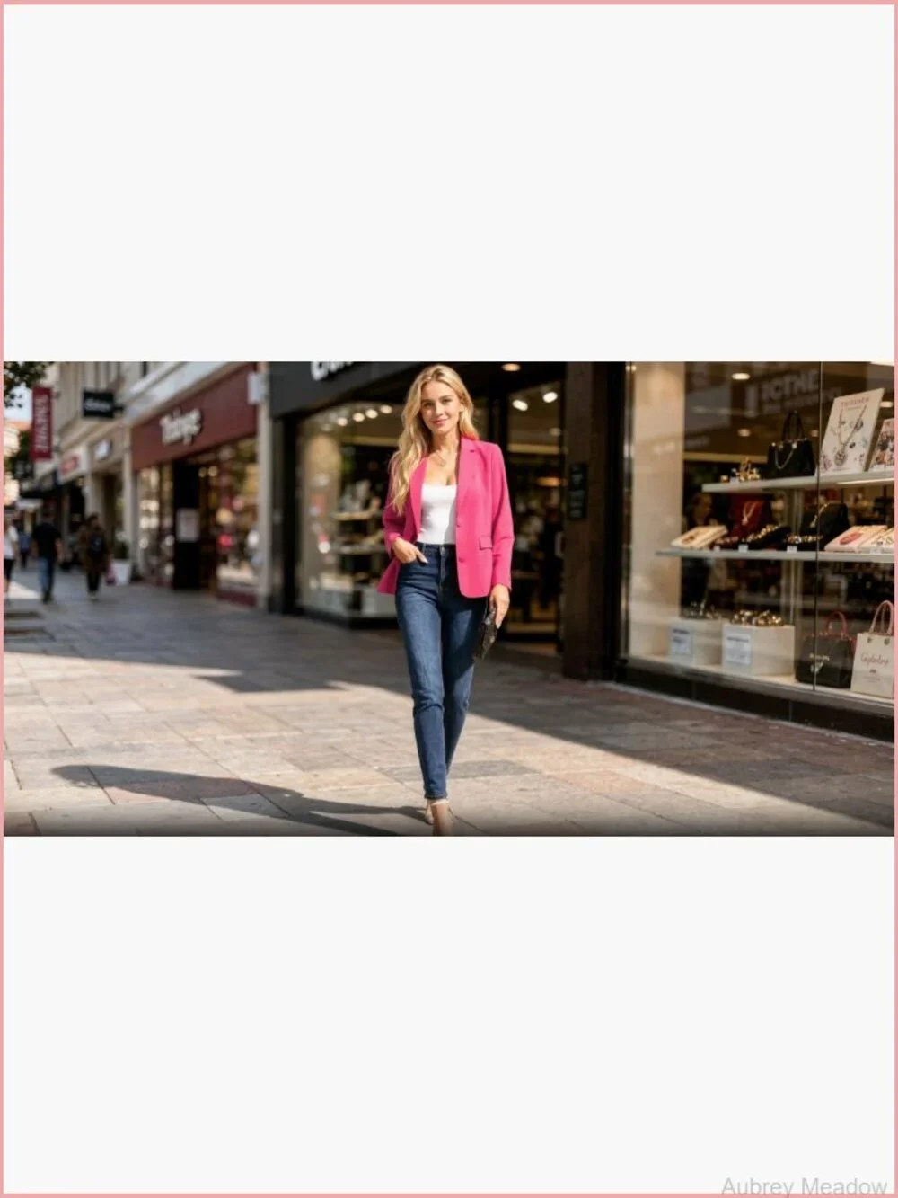 Casual Work Blazer Long Sleeve Button Front Notch Lapel Jacket with Pockets